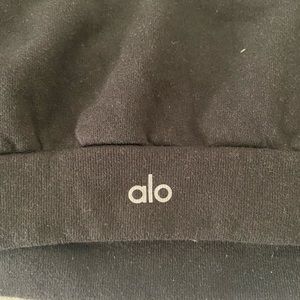 ALO CROP SWEATER BLK SZ SMALL
